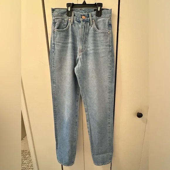 GOLDSIGNNineties high-rise straight jeans